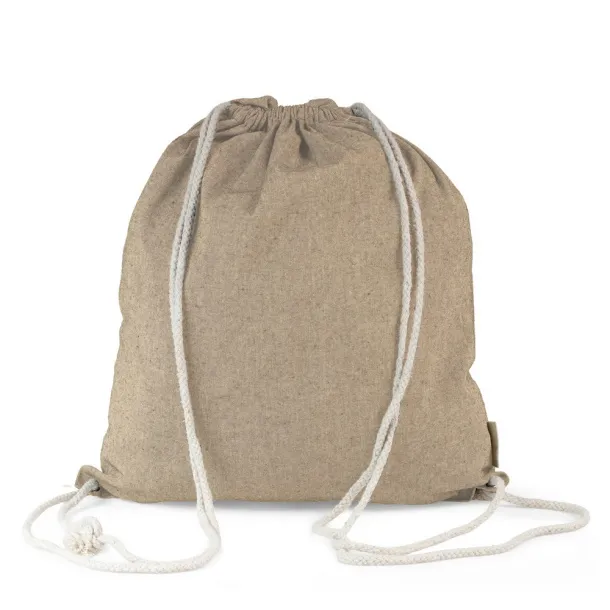  2u1 torba s vezicama za kupovinu od recikliranog pamuka beige