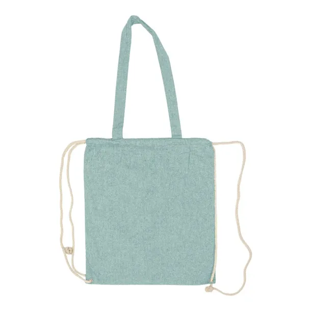  Recycled cotton bag 2 in 1, drawstring bag and shopping bag 45533C