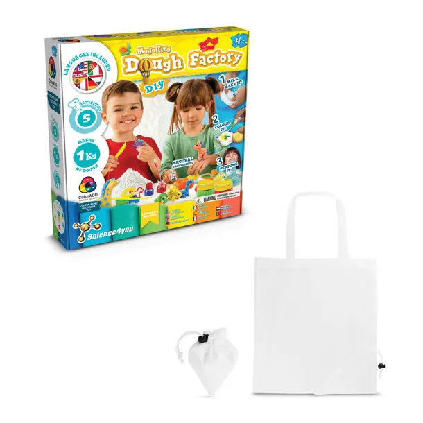 Modeling Dough Factory Kit II Educational game supplied with a 190T folding gift bag White