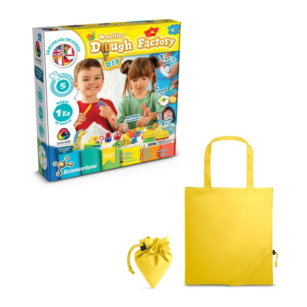 Modeling Dough Factory Kit II Educational game supplied with a 190T folding gift bag Yellow