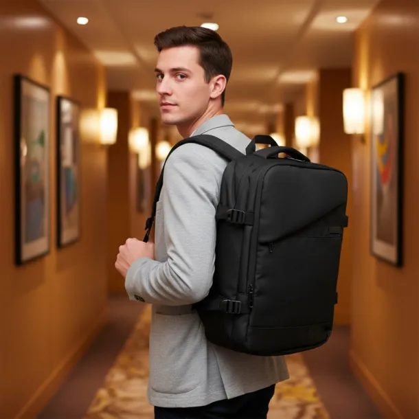 Aicha Expandable backpack Exclusive Collection Crna