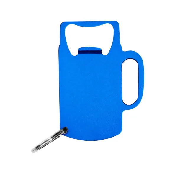  Keyring, recycled aluminium bottle opener Plava