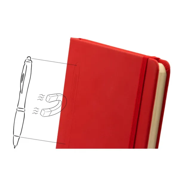  Notes s magnetom, A5 Crvena
