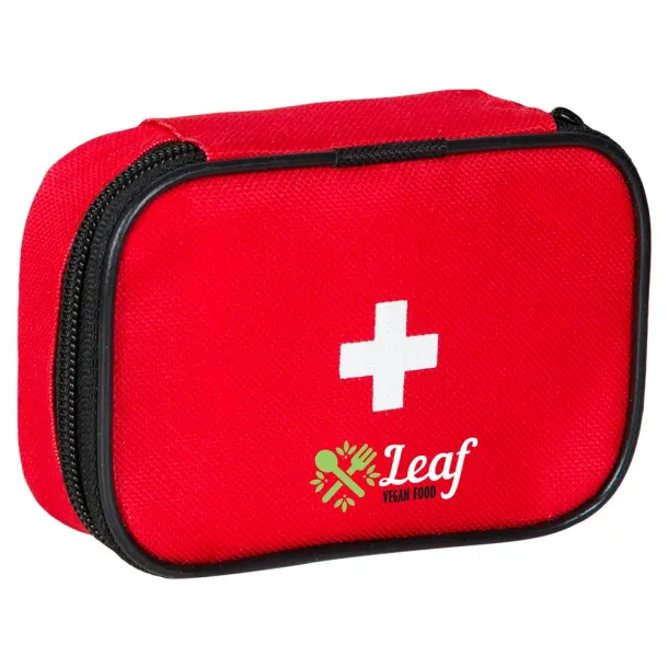  First aid kit in pouch, 25 pcs Crvena