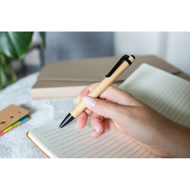  Bamboo ball pen Crna