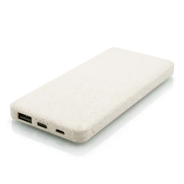  Prijenosna baterija od pšenične slame, 8 000 mAh Neutral