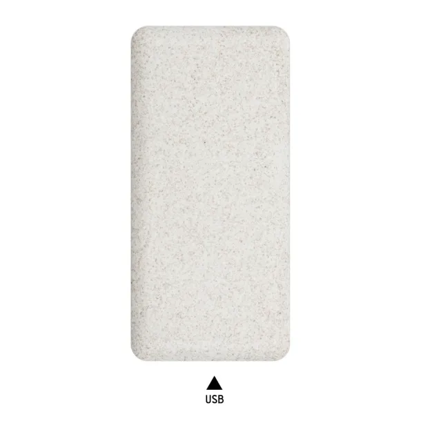  Prijenosna baterija od pšenične slame, 8 000 mAh Neutral