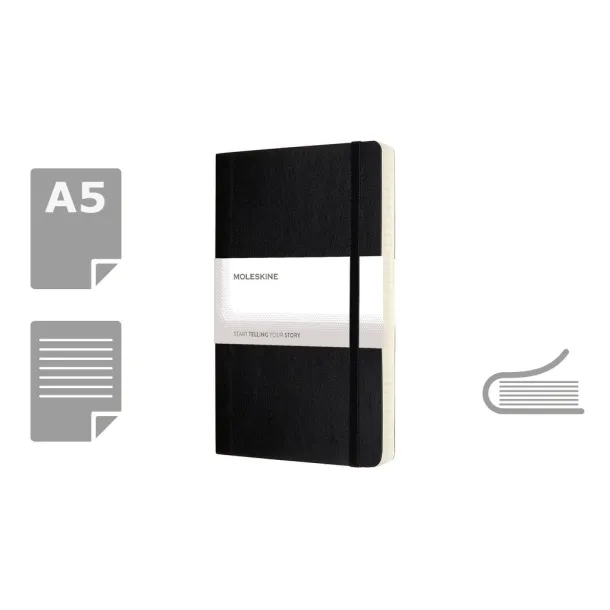  MOLESKINE Notebook approx. A5 Crna