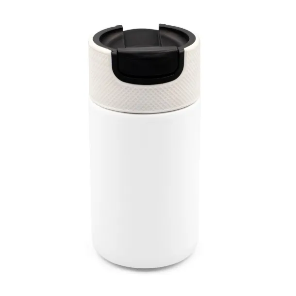 AIR GIFTS NABILA Thermo mug 400 ml with ceramics Bijela