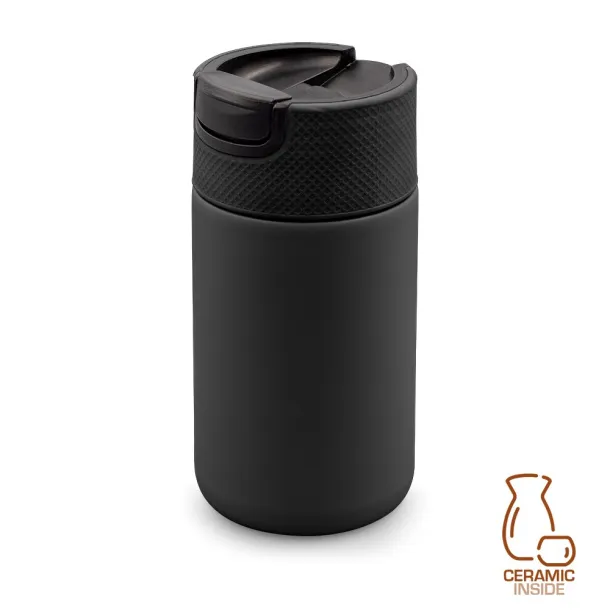 AIR GIFTS NABILA Thermo mug 400 ml with ceramics Crna