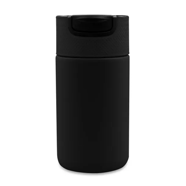 AIR GIFTS NABILA termo šalica s keramičkim dijelovima, 400 ml Crna