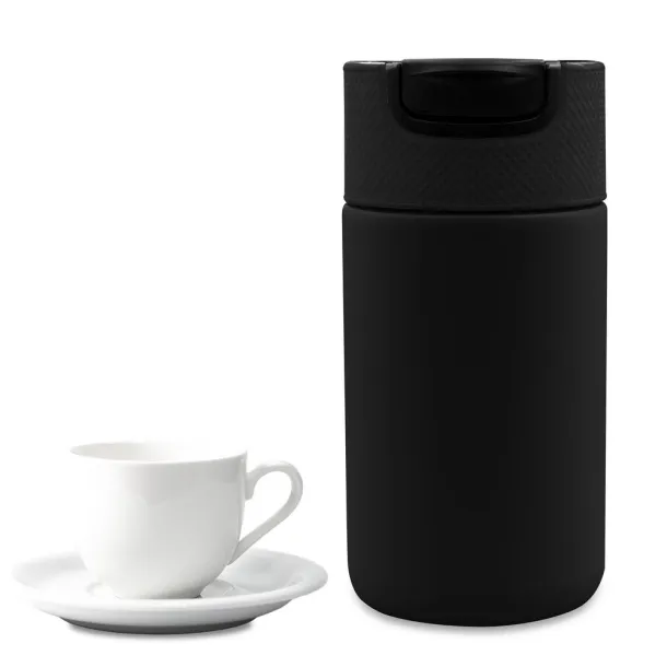 AIR GIFTS NABILA Thermo mug 400 ml with ceramics Crna