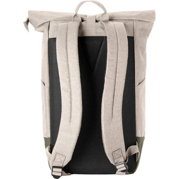  Rolltop backpack beige