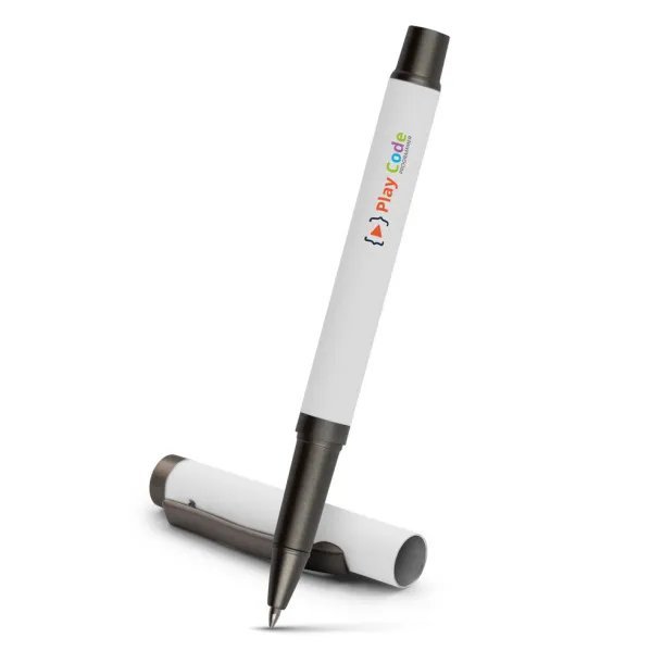 Geraldine Gel ball pen with cap Bijela