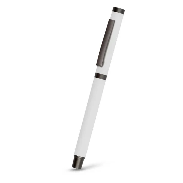 Geraldine Gel ball pen with cap Bijela