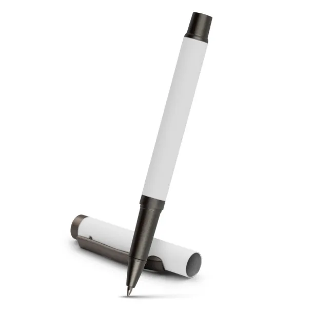 Geraldine Gel ball pen with cap Bijela