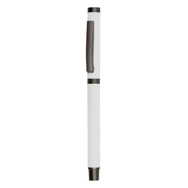 Geraldine Gel ball pen with cap Bijela