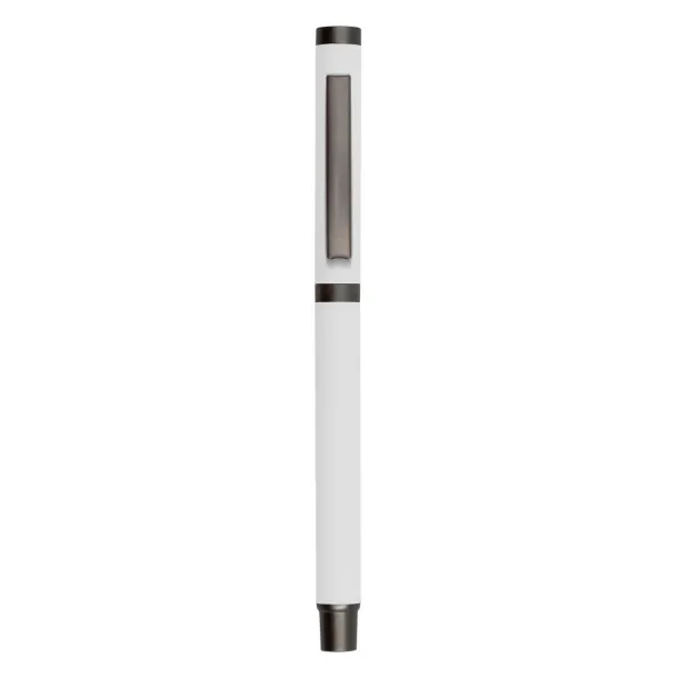 Geraldine Gel ball pen with cap Bijela