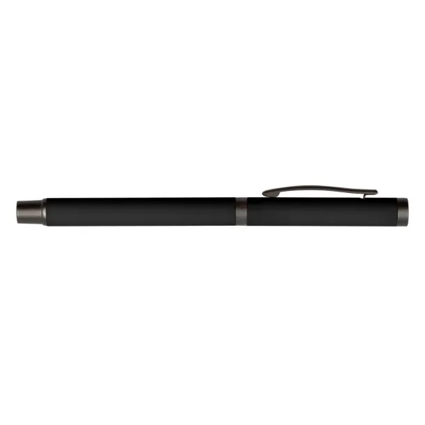 Geraldine Gel ball pen with cap Crna