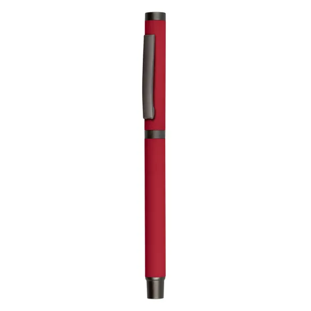 Geraldine Gel ball pen with cap Crvena