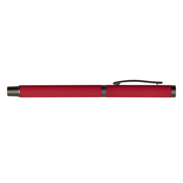 Geraldine Gel ball pen with cap Crvena