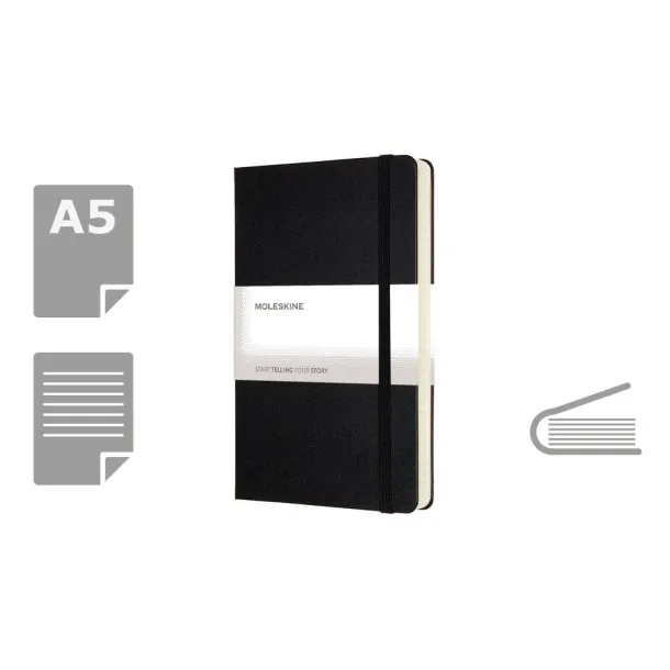  MOLESKINE Notebook approx. A5 Crna