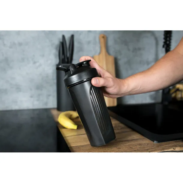 Urelles sportska boca, 750 ml, shaker Crna