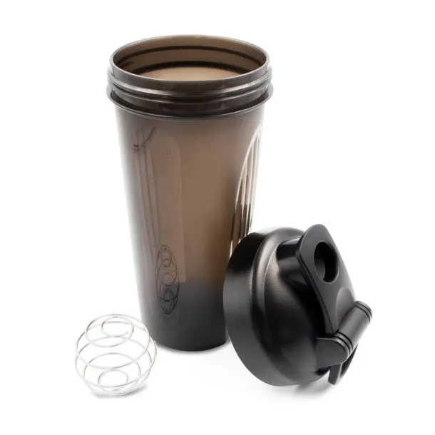 Urelles sportska boca, 750 ml, shaker Crna