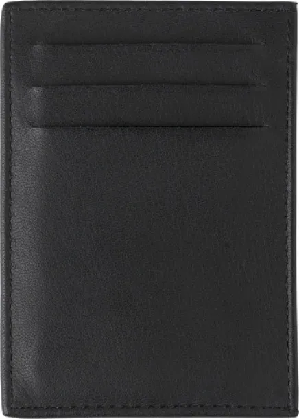 LOGAN Leather credit card wallet Crna