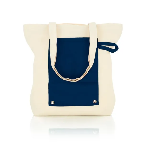 Arlo Cotton foldable shopping bag navy blue