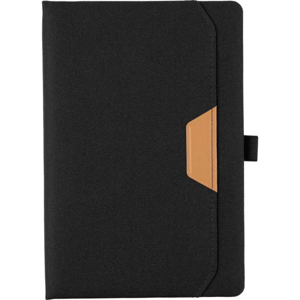  Notebook approx. A5 RPET Crna