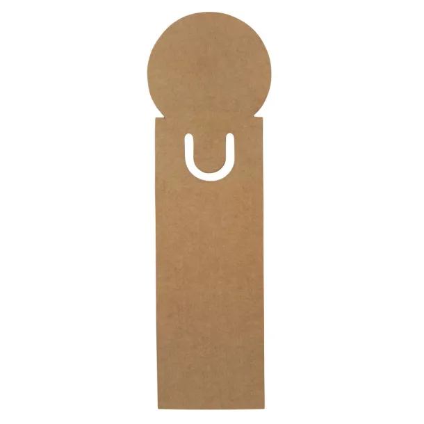  Memo holder, sticky notes, bookmark, notebook, ruler brown