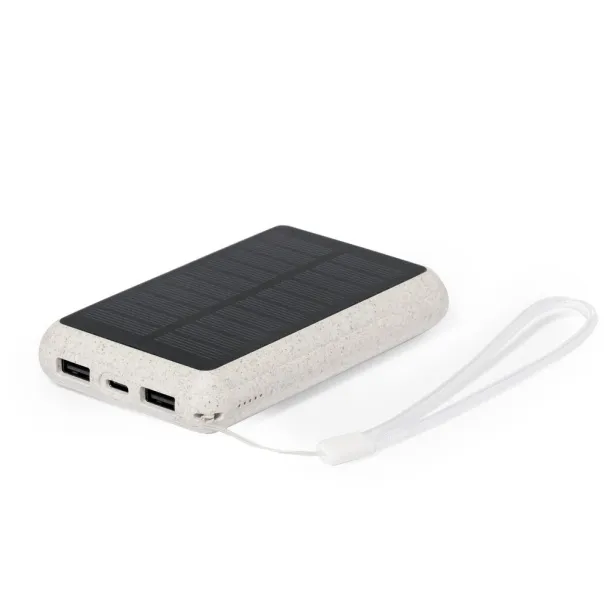  Wheat straw power bank 5000 mAh, solar charger Neutral