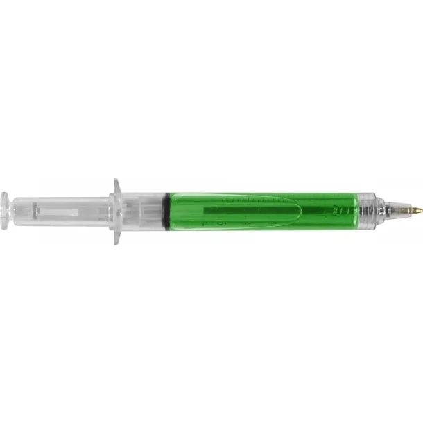  Kemijska olovka u oliku šprice light green