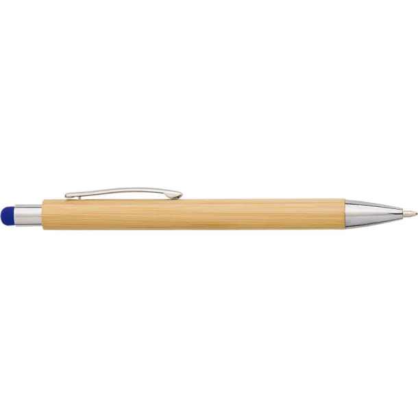  Bamboo ball pen, touch pen Plava