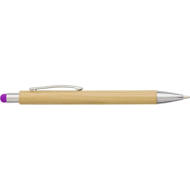  Bamboo ball pen, touch pen fuchsia