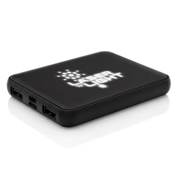  RPET power bank 5000 mAh Crna