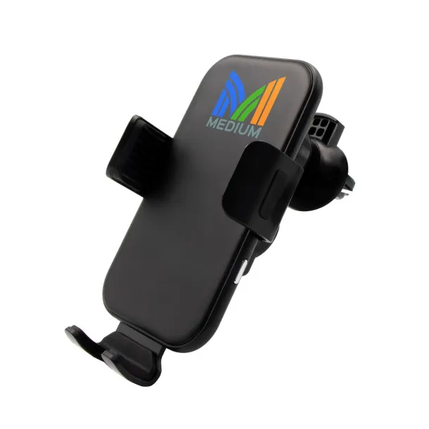 Skyler Mobile phone holder for car, wireless charger 15W Crna