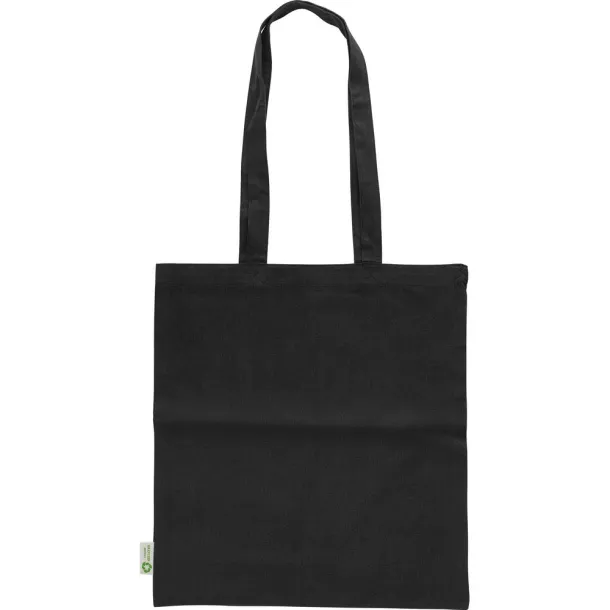  Pamučna torba za kupovinu - 120 g/m2 Crna