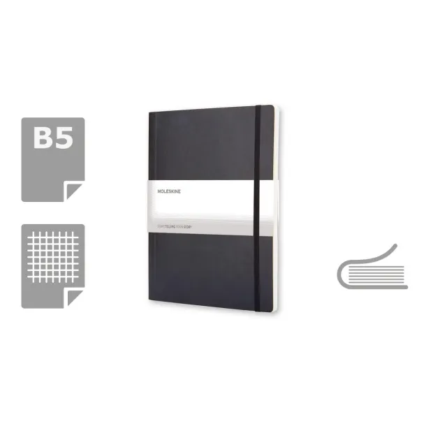  MOLESKINE Notebook approx. A4 Crna