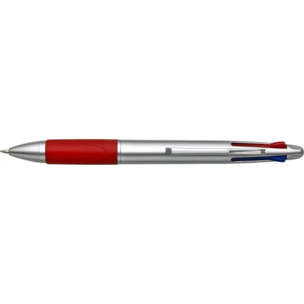  Ball pen with multicolour ink Crvena