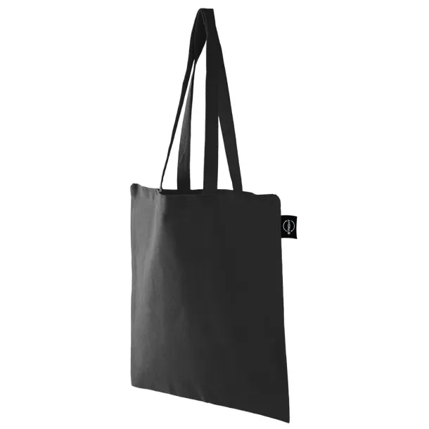  Recycled cotton shopping bag B'RIGHT, 200 g/m2 Crna