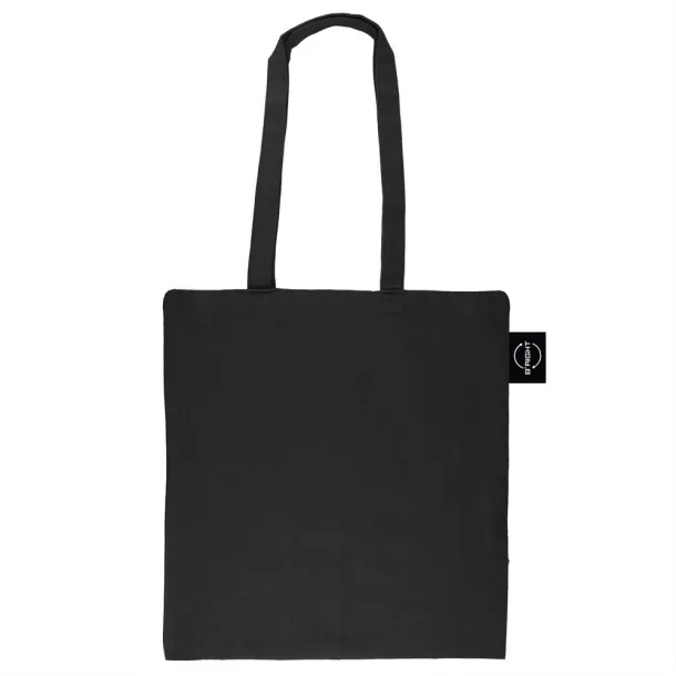  Recycled cotton shopping bag B'RIGHT, 200 g/m2 Crna