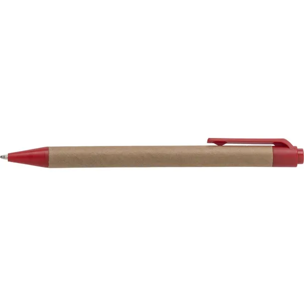  Memo holder, notebook, sticky notes, ball pen Crvena