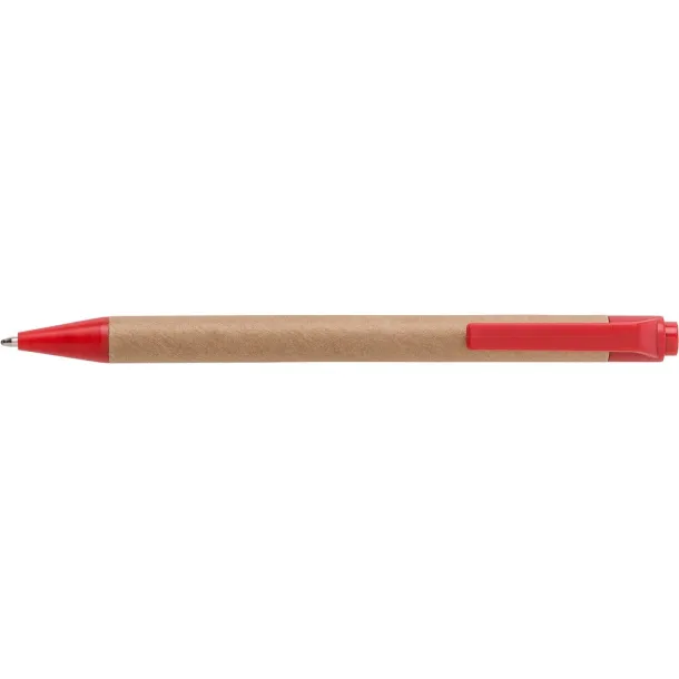  Memo holder, notebook, sticky notes, ball pen Crvena