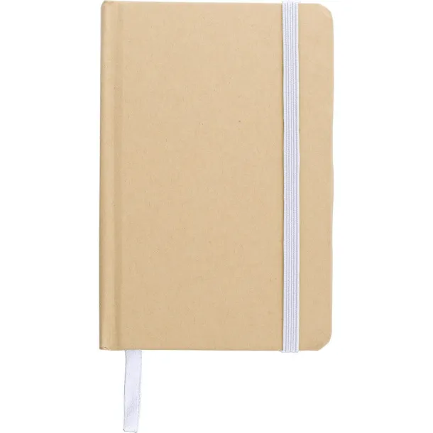  Recycled craft paper notebook A6 Bijela