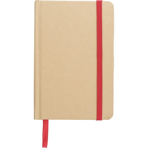  Notes od recikliranog natron papira, A6 Crvena