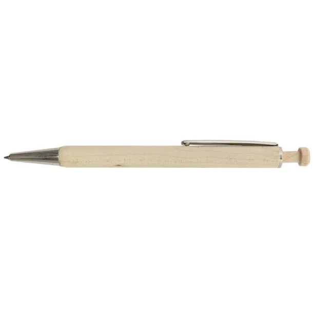  Writing set, ball pen and mechanical pencil wood