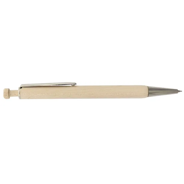  Writing set, ball pen and mechanical pencil wood