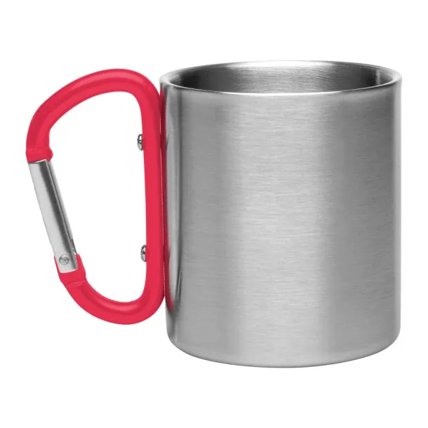  Šalica s karabinerom 200 ml Crvena